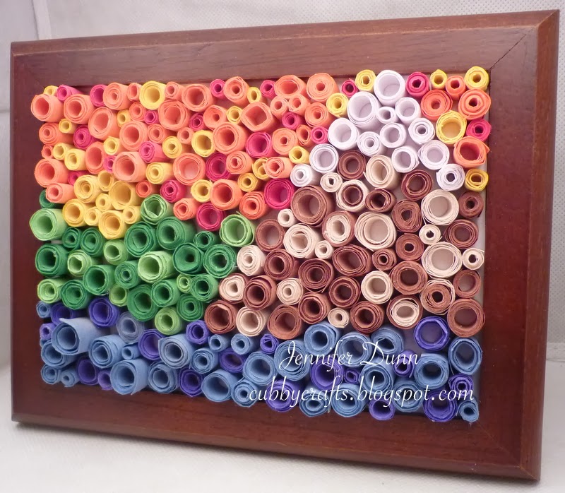 My Cubby Crafts Rolled Paper Art Landscape