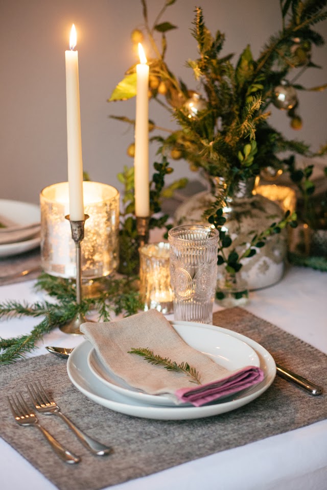 GOLDMINE JOURNAL: Coyuchi First Look Holiday Inspired Table Scape