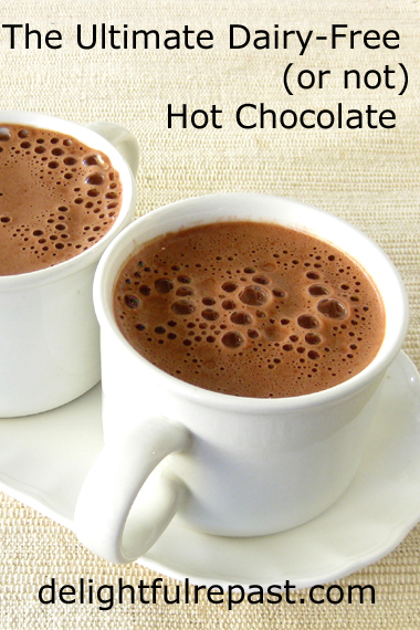 Recipes for November and Beyond (this one - The Ultimate Dairy-Free, or Not, Hot Chocolate) / www.delightfulrepast.com