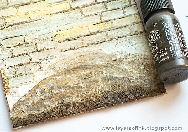 Layers of ink - Mixed Media Flower Canvas Tutorial by Anna-Karin with Sizzix Tim Holtz Flower Garden dies