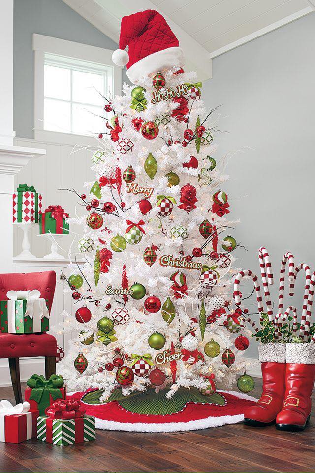 5 Ideas para decorar árboles navideños blancos cositasconmesh
