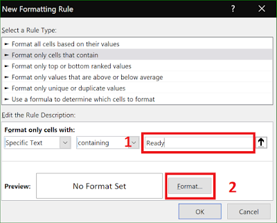 Membuat conditional formatting baru Membuat List Dinamis dengan Kriteria