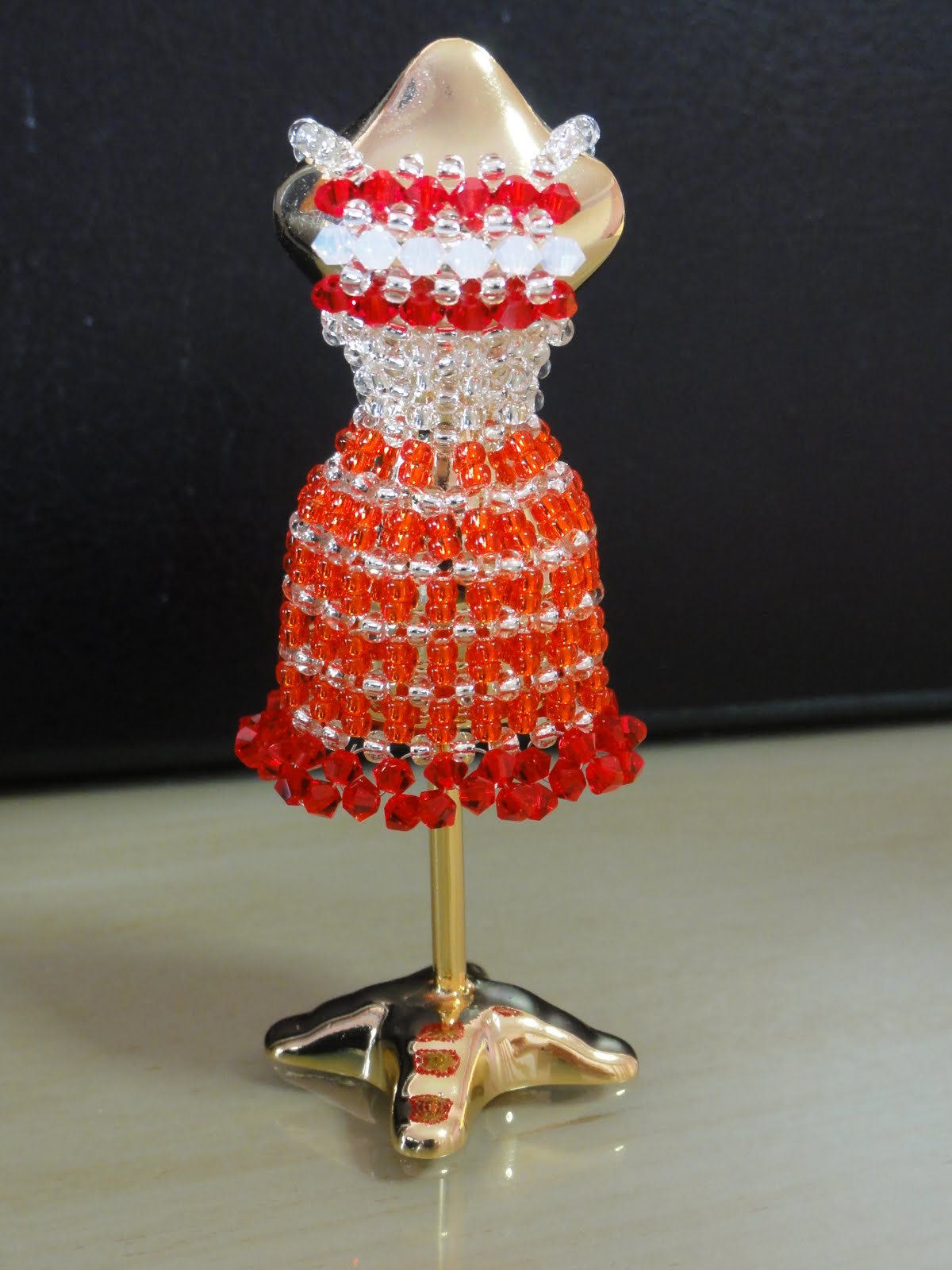 MinMinBeads Beads Dress CoutureRuby