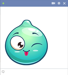Aqua squishy emoji