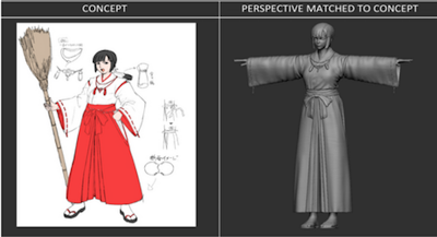 Concept art and model from Kickstarter Update #69.
