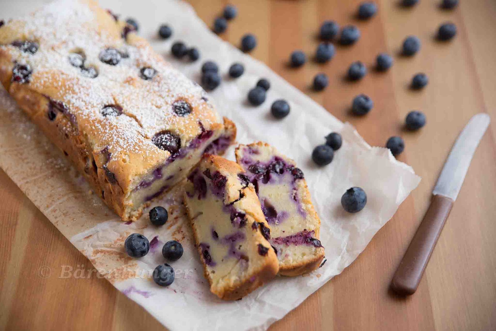 Bärenhunger: Heidelbeer Joghurt Kastenkuchen