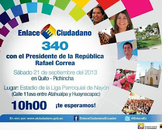 Enlace Ciudadano Rafael Correa cadena sabatina correa 21 septiembre