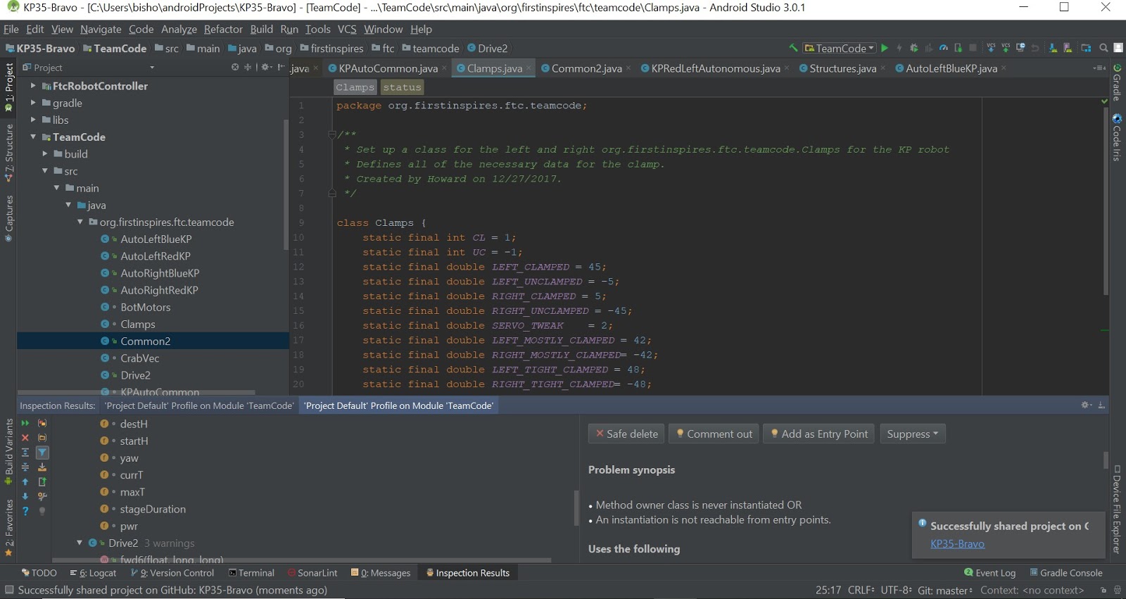 Columbus FTC Robotics: "Code to Joy"