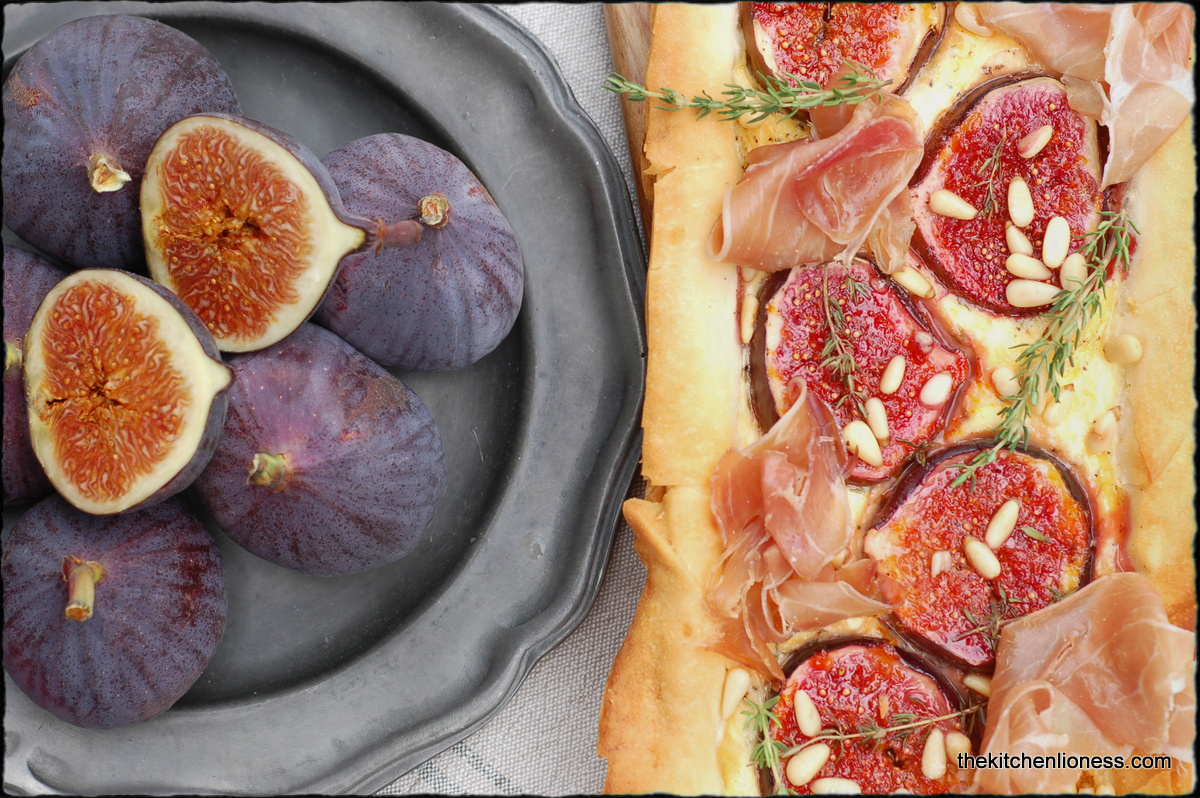 The Kitchen Lioness: Tart with fresh Figs and Prosciutto - Schinken ...