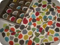 Hæklet tæppe i efterårsfarver