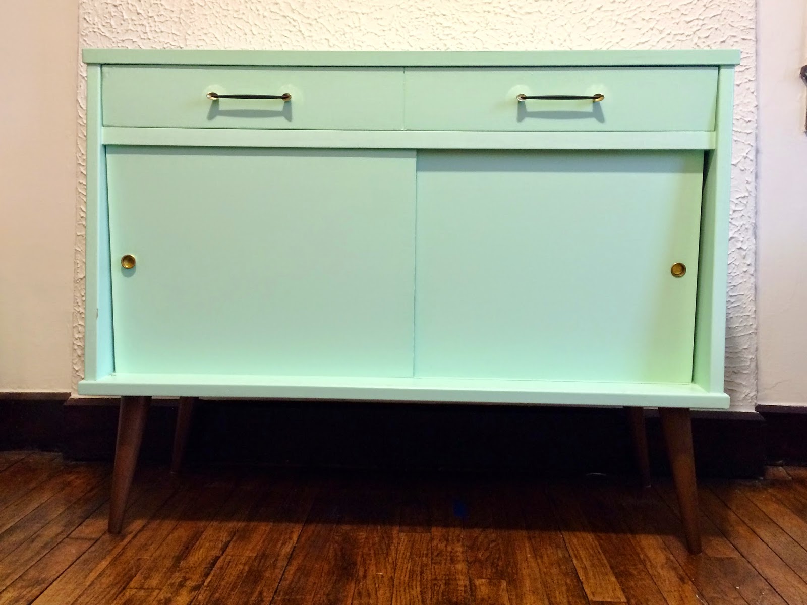 Hem and Her DIY Mint Green Changing Table