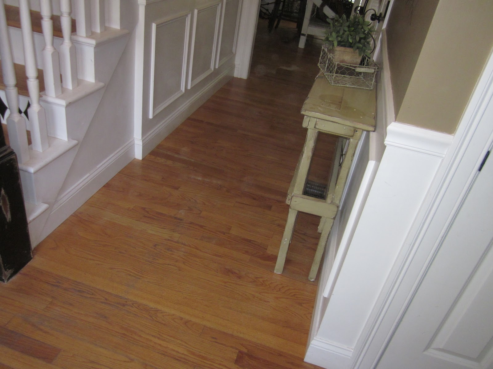 Down to Earth Style How to Paint a Rug on Wood Floors