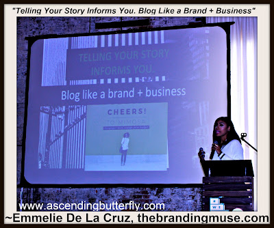 Emmelie De La Cruz of TheBrandingMuse.com speaks at We All Grow Summit speaks at #WeAllGrowNYC 2015