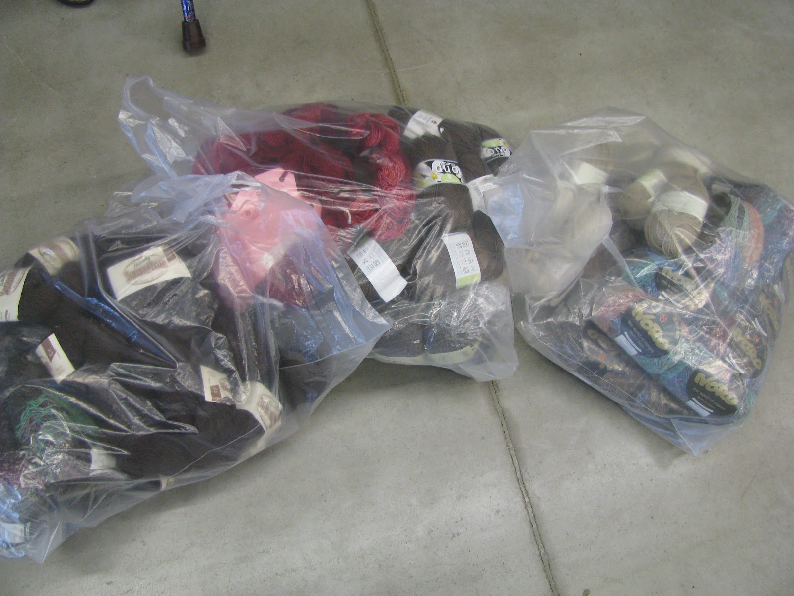 Chris Knits in Niagara Needle Emporium Tent Sale!