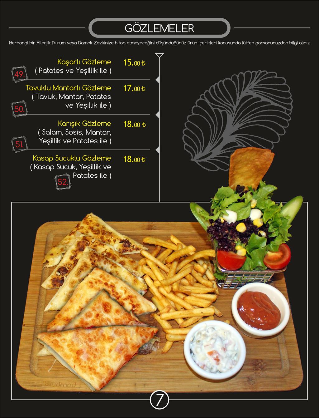 MIKS LOUNGE CAFE &amp; RESTAURANT MENÜ FİYAT LİSTESİ VE KAMPANYALAR Ne