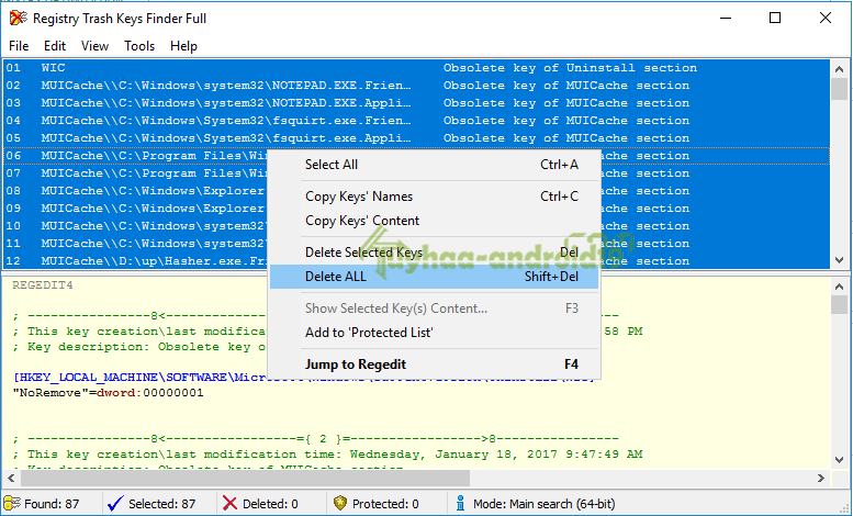 4 rl. Registry trash keys finder 3. Registry trash keys. Registry trash keys finder 3. 9.