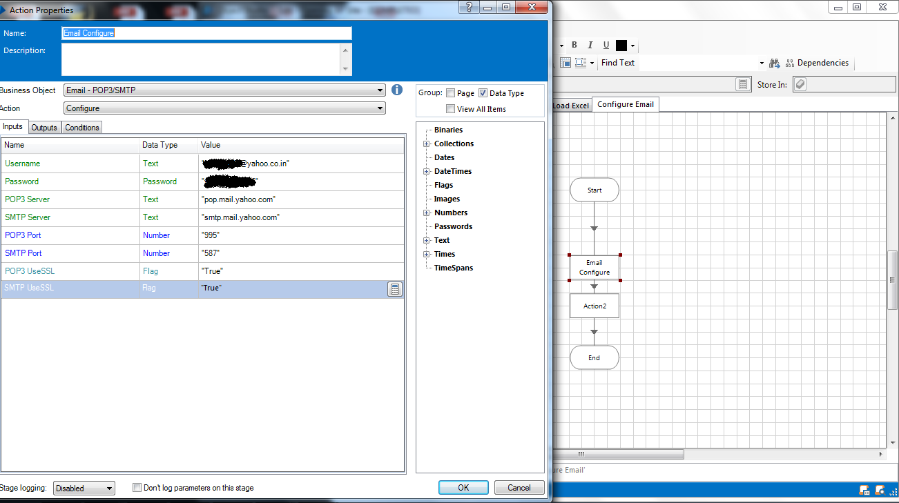 vaibs world Sending Email using Blue Prism