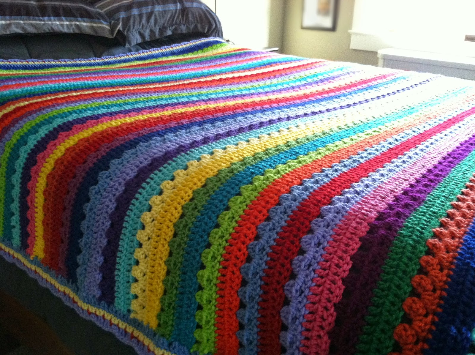 Fly the Coop Crafts Cozy Stripe Blanket Reveal