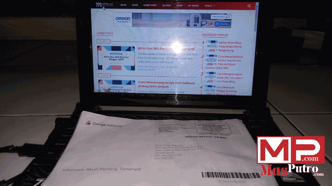 Cara Verifikasi PIN Google Adsense Cara Verifikasi PIN Google Adsense