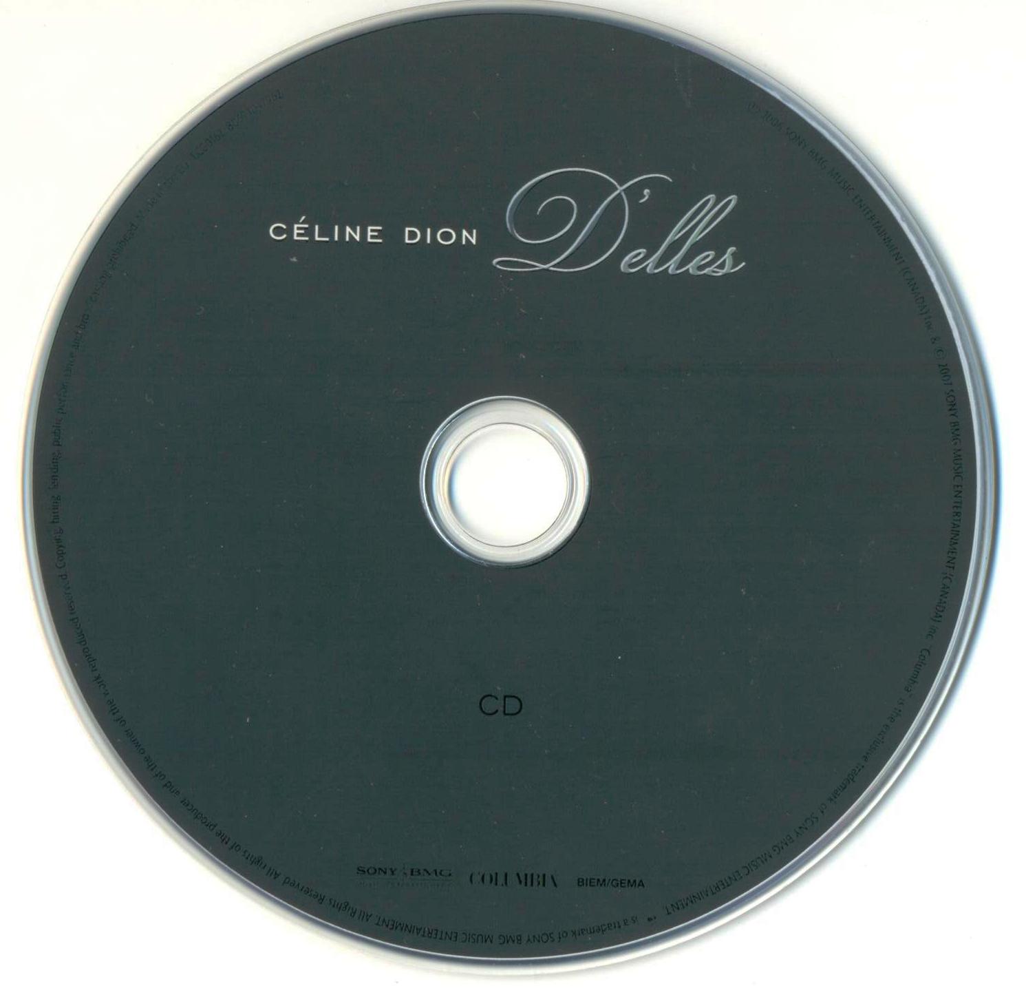 Encarte: Celine Dion - D'elles - Encartes Pop