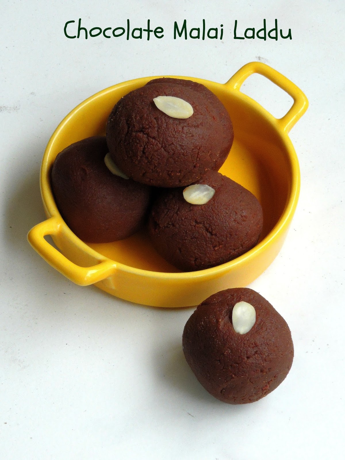 Priya's Versatile Recipes Chocolate Malai Laddoo/Chocolate Paneer Laddu