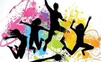 Juventud Dibujo de silueta de jóvenes por el Día de la Juventud