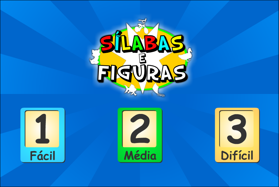 Jogo sobre separação silábica - site Escola Games 