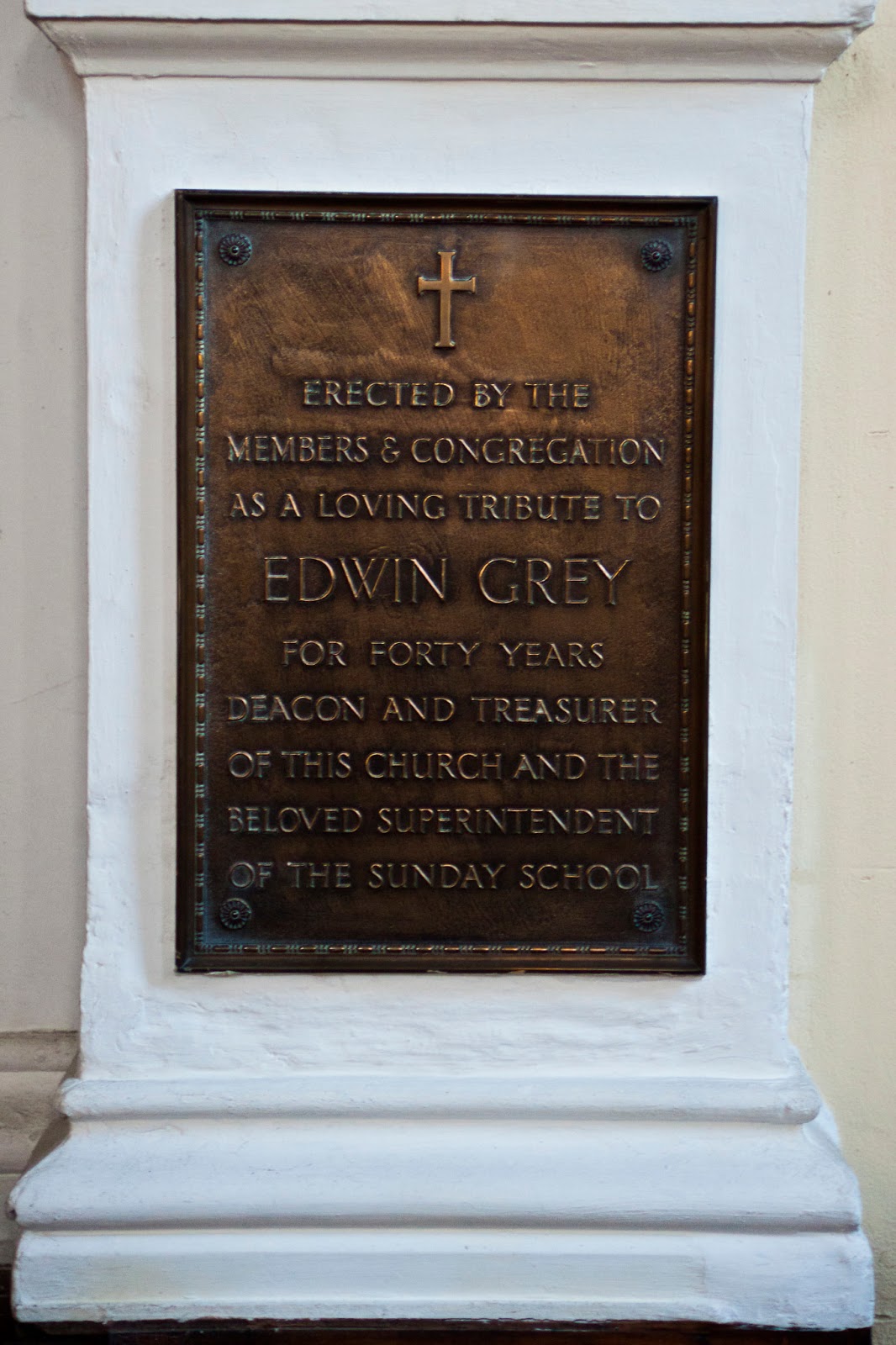 United Reformed Church, Windsor Street Plaques and memorials from the