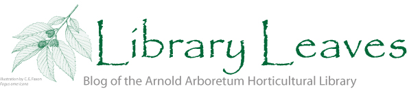 Library Leaves • blog of the Arnold Arboretum Horticultural Library