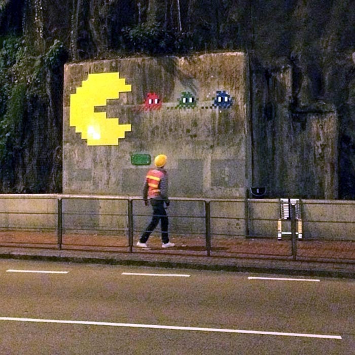 Part V of our coverage of Space Invader and his newest street art pieces in Hong-Kong, China. 1