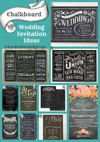 Chalkboard Wedding Invitation Ideas