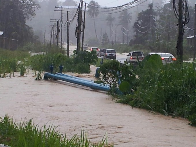 Banjir kilat Melanda Kota Kinabalu, Penampang - Donggongon akibat hujan lebat 
