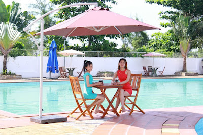 Thiết kế dù che nắng lệch tâm tròn
