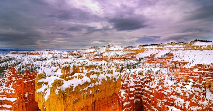 Bryce Canyon Snowy Hoodoos, Amazing Scenery and Colorful Explore