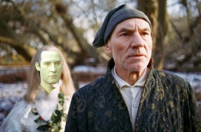 Professor X (Patrick Stewart) is visited by the Android of Christmas Past in TNT's 1999 adaptation of A CHRISTMAS CAROL. Make it so.