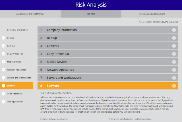 HIPAA Risk Analysis Software