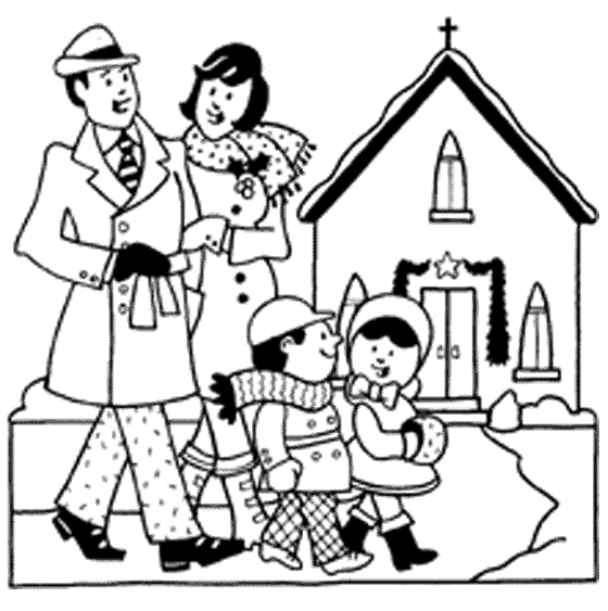 clipart family going to church - photo #4