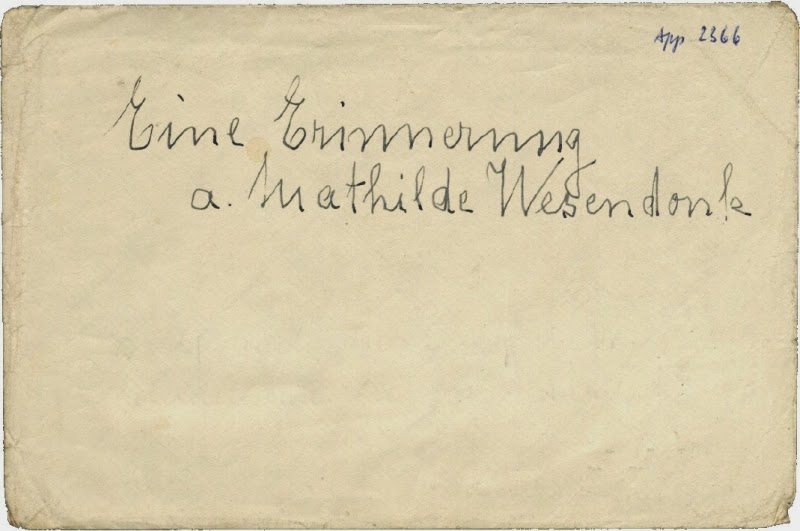 Otto Richter: Eine Erinnerung an Mathilde Wesendonck. 1933
