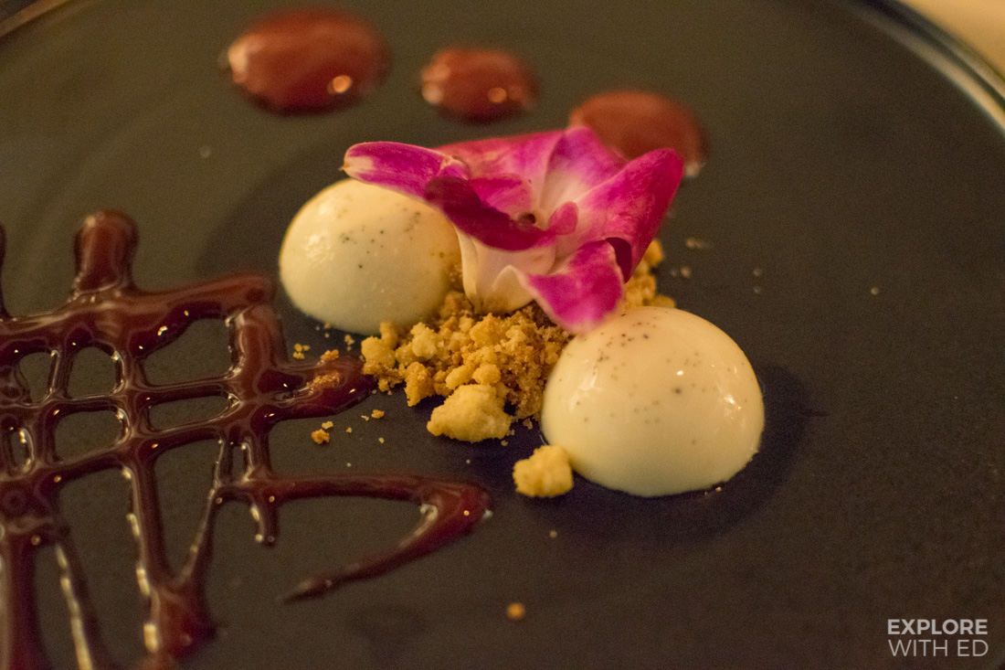 Madagascar Vanilla Panna Cotta Dessert at The Treasure Beach in Barbados