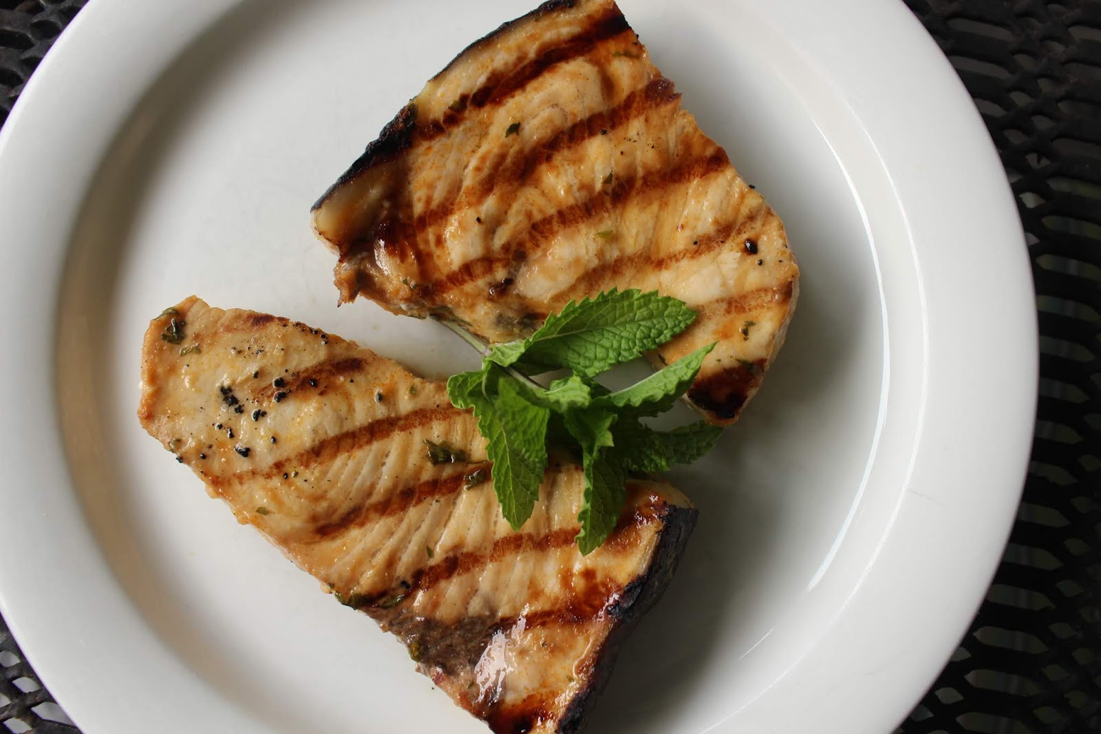 Grilled Swordfish Miso Buffalo Glaze