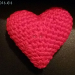 patron gratis corazon amigurumi | free pattern amigurumi heart