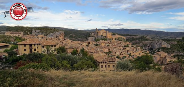 Alquezar en Huesca, España 