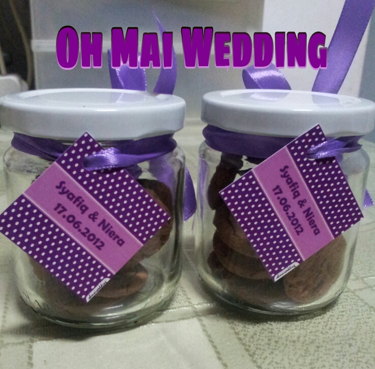 Oh Mai Wedding Door gift Sticker Kahwin Bunting Button Badge