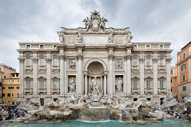The Trevi Fountain is the largest Baroque fountain in Rome