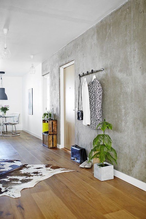 Decoración · Acabado cemento en paredes