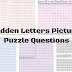 Hidden Letters Picture Puzzle Questions Index Page