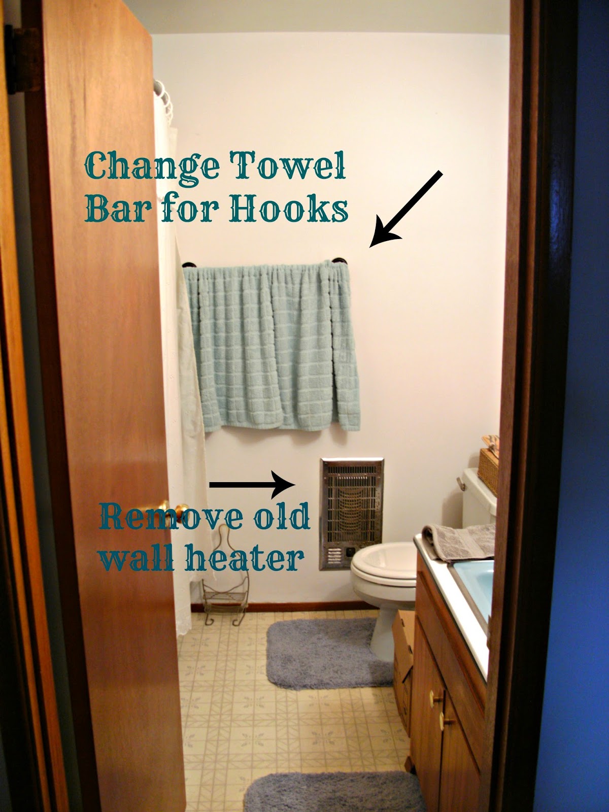 Main Bathroom Redo - DIY Wainscoting u0026 Built-In Magazine Rack - Little  Vintage Cottage