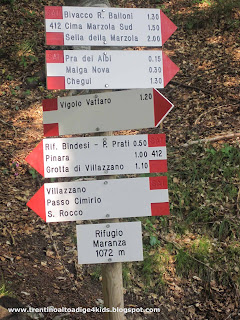 Trentino/Alto Adige per bimbi Dal Passo del Cimirlo verso il rifugio