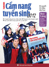 cuốn sách những điều cần biết về tuyển sinh đại học năm 2012, cam nang tuyen sinh dai hoc nam 2012
