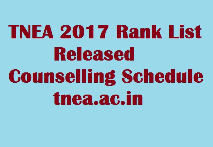 Tnea 2017 rank list pdf printable
